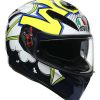 Full Face * | Agv Helmets Agv K3 Sv Bubble Helmet Blue/White/Yellow