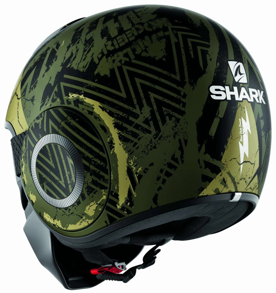 Open Face & 3/4 * | Shark Helmets Shark Street Drak Crower Helmet / Sm [Open Box] Green/Black