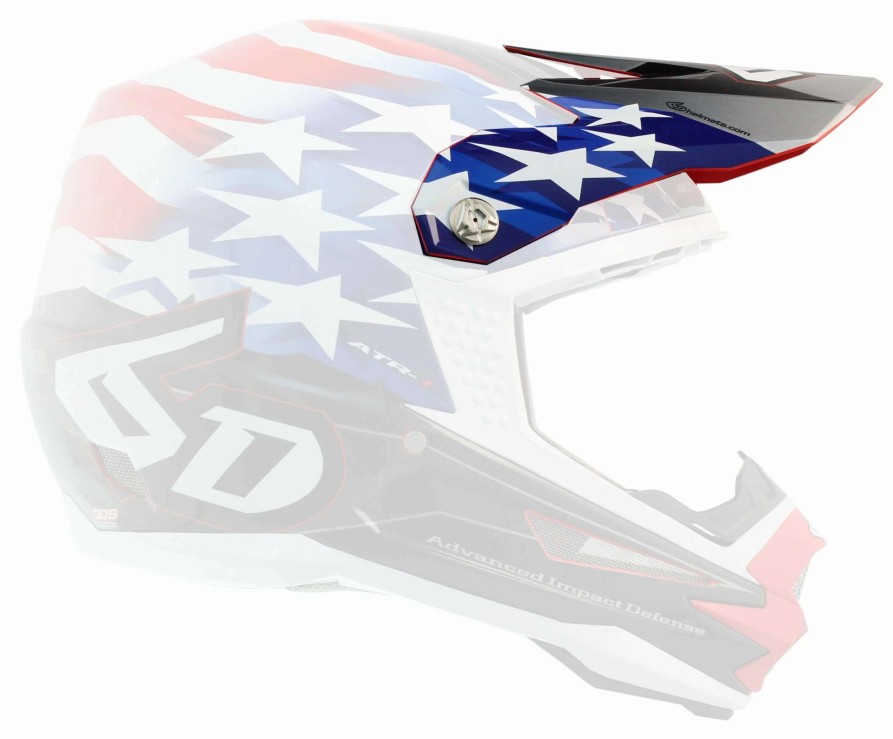 Dirt * | 6D Helmets 6D Atr-1 Youth Patriot Visor Red/White/Blue