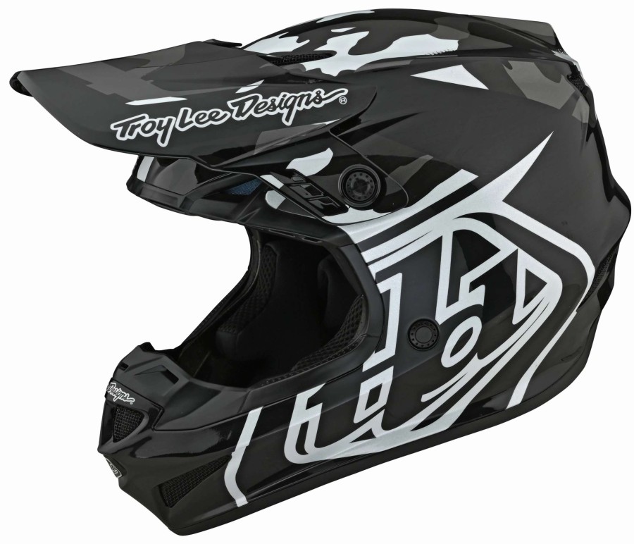 Dirt * | Troy Lee Designs Troy Lee Youth Gp Overload Camo Helmet (Youth Md) Black/Grey