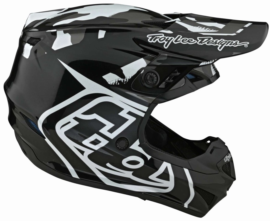 Dirt * | Troy Lee Designs Troy Lee Youth Gp Overload Camo Helmet (Youth Md) Black/Grey