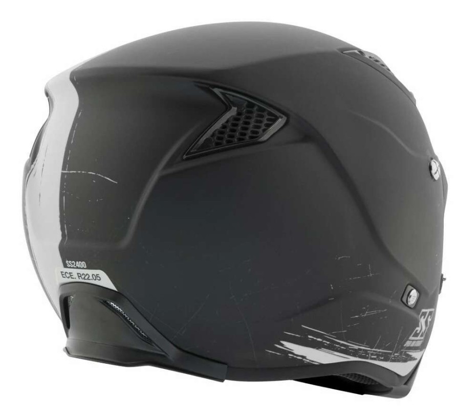 Full Face * | Speed And Strength Ss2400 Tough Nails Helmet / Xl [Open Box] Matte Black/White