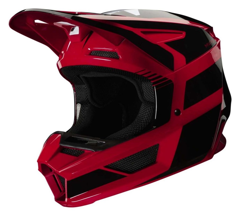 Dirt * | Fox Racing Youth V2 Hayl Helmet / Youth Lg [Blemished Very Good] Red