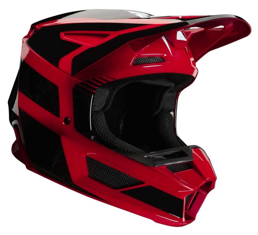 Dirt * | Fox Racing Youth V2 Hayl Helmet / Youth Lg [Blemished Very Good] Red