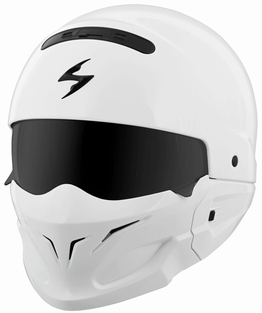 Open Face & 3/4 * | Scorpion Exo Covert Helmet White