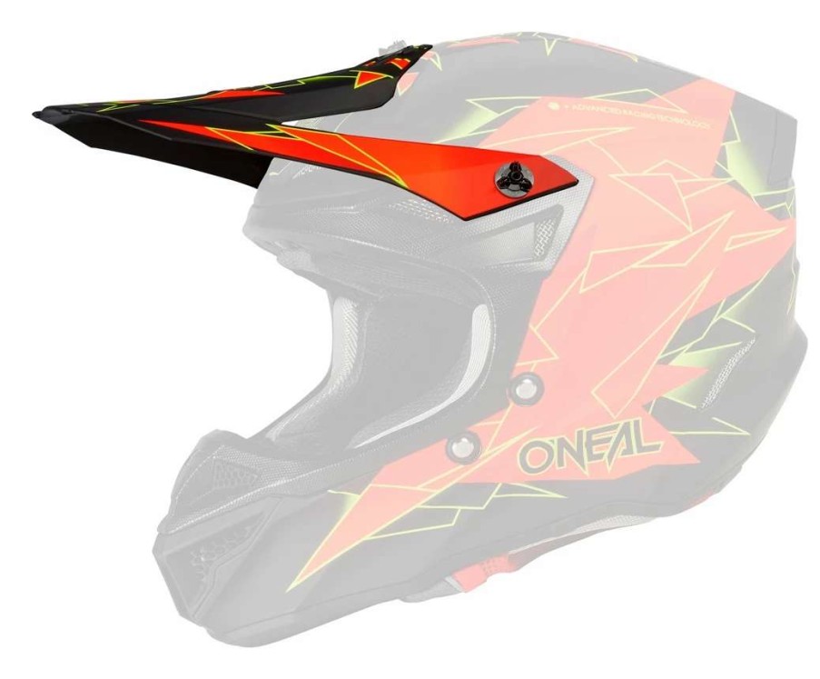 Dirt * | O'Neal 5 Series Surge Visor Black/Red