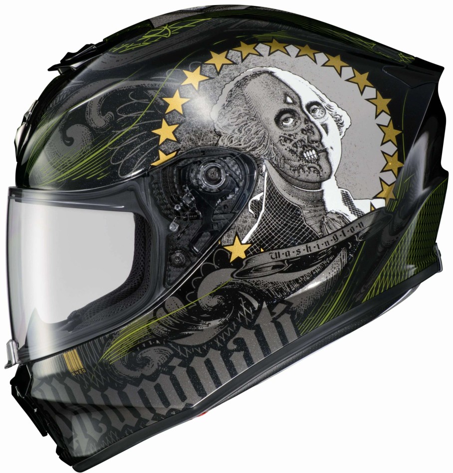 Full Face * | Scorpion Exo-R420 Illuminati 2 Helmet Black