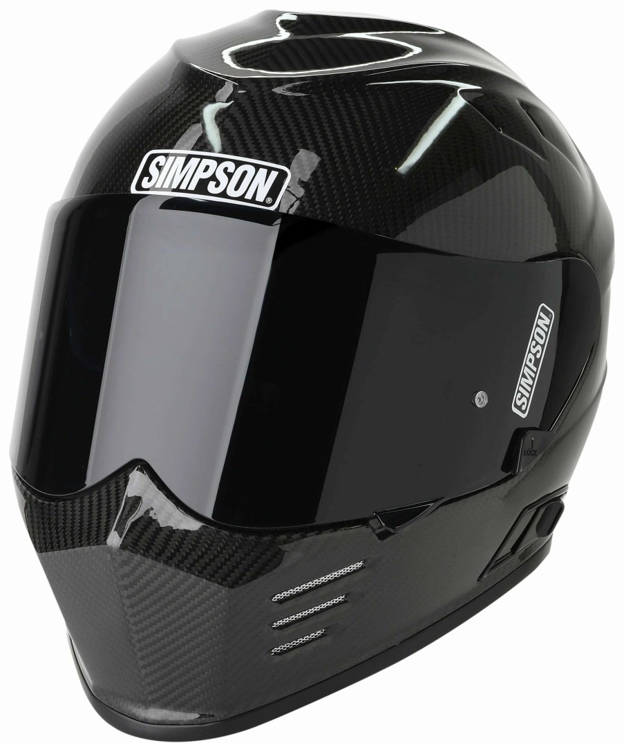 Full Face * | Simpson Helmets Simpson Ghost Bandit Helmet Carbon