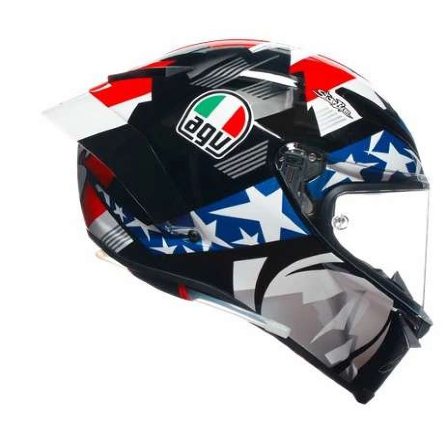 Full Face * | Agv Helmets Agv Pista Gp Rr Mir Americas 2021 Helmet White/Blue