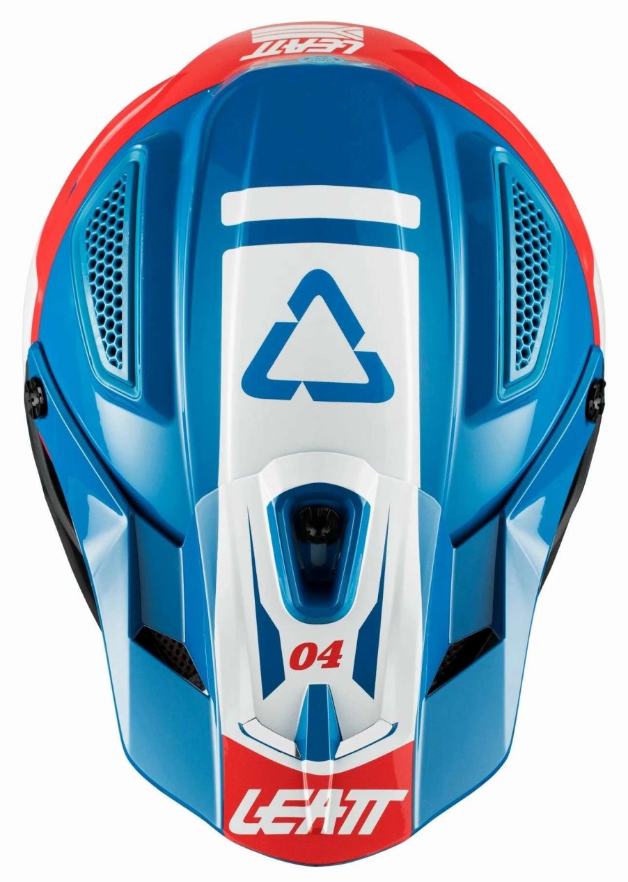 Dirt * | Leatt Gpx 4.5 V25 Visor Blue/White