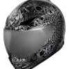 Full Face * | Icon Domain Gravitas Helmet Black/Grey