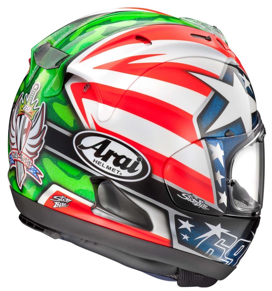 Full Face * | Arai Helmets Arai Corsair X Nicky 6 Helmet Red/White/Blue