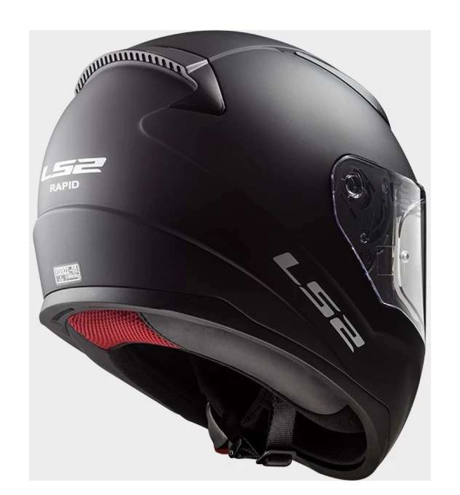 Full Face * | Ls2 Helmets Ls2 Rapid Youth Helmet Matte Black