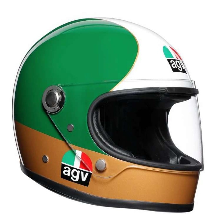 Full Face * | Agv Helmets Agv X3000 Ago Helmet Green/Gold