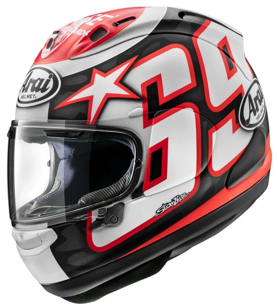 Full Face * | Arai Helmets Arai Corsair-X Nicky Reset Helmet Black/White/Red