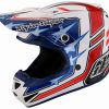 Dirt * | Troy Lee Designs Troy Lee Youth Se4 Polyacrylite Flagstaff Helmet White