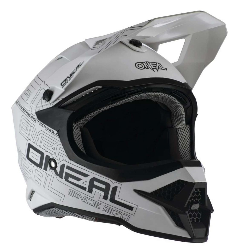 Dirt * | O'Neal 3 Series Flat Helmet / Xl [Open Box] Matte White