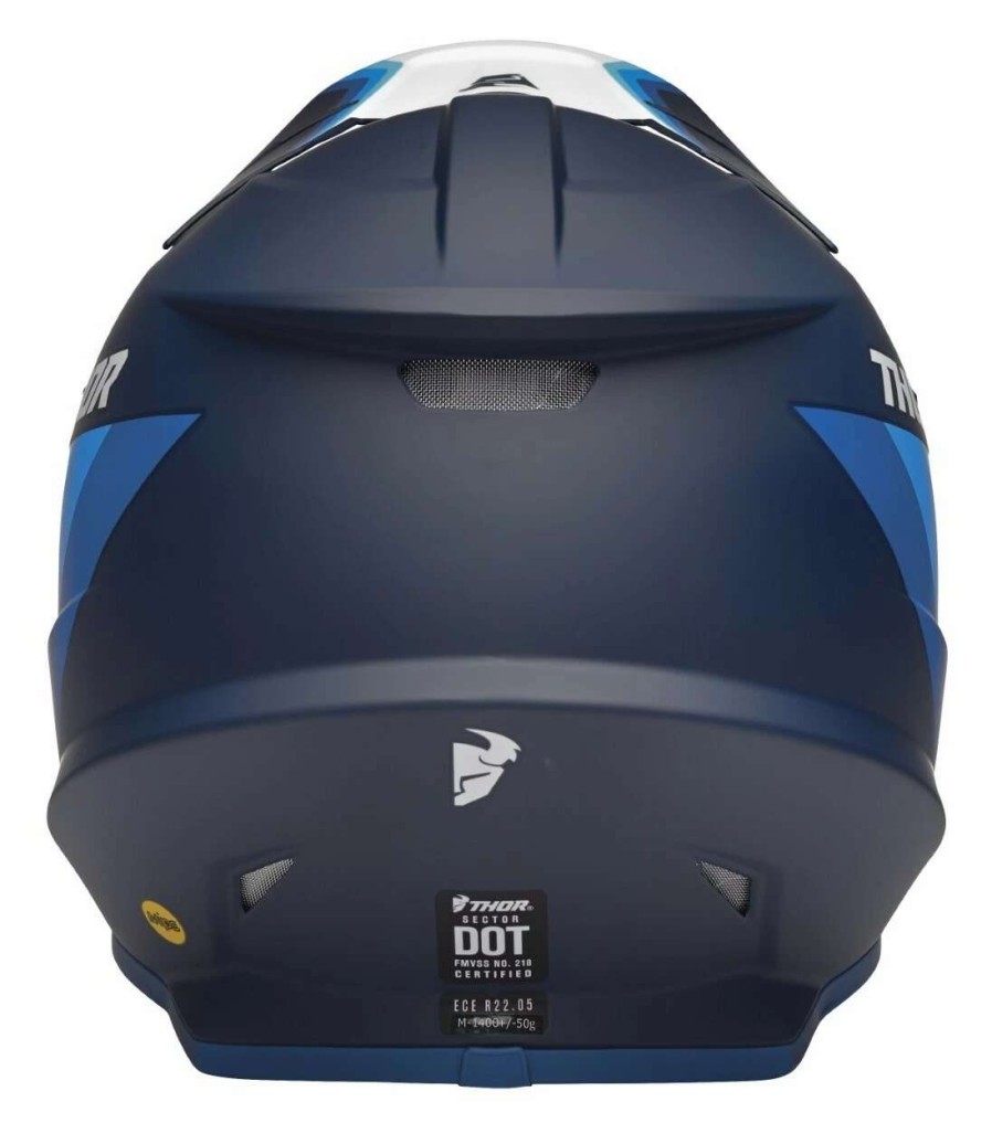 Dirt * | Thor Sector Runner Mips Helmet / Md [Open Box] Navy/White