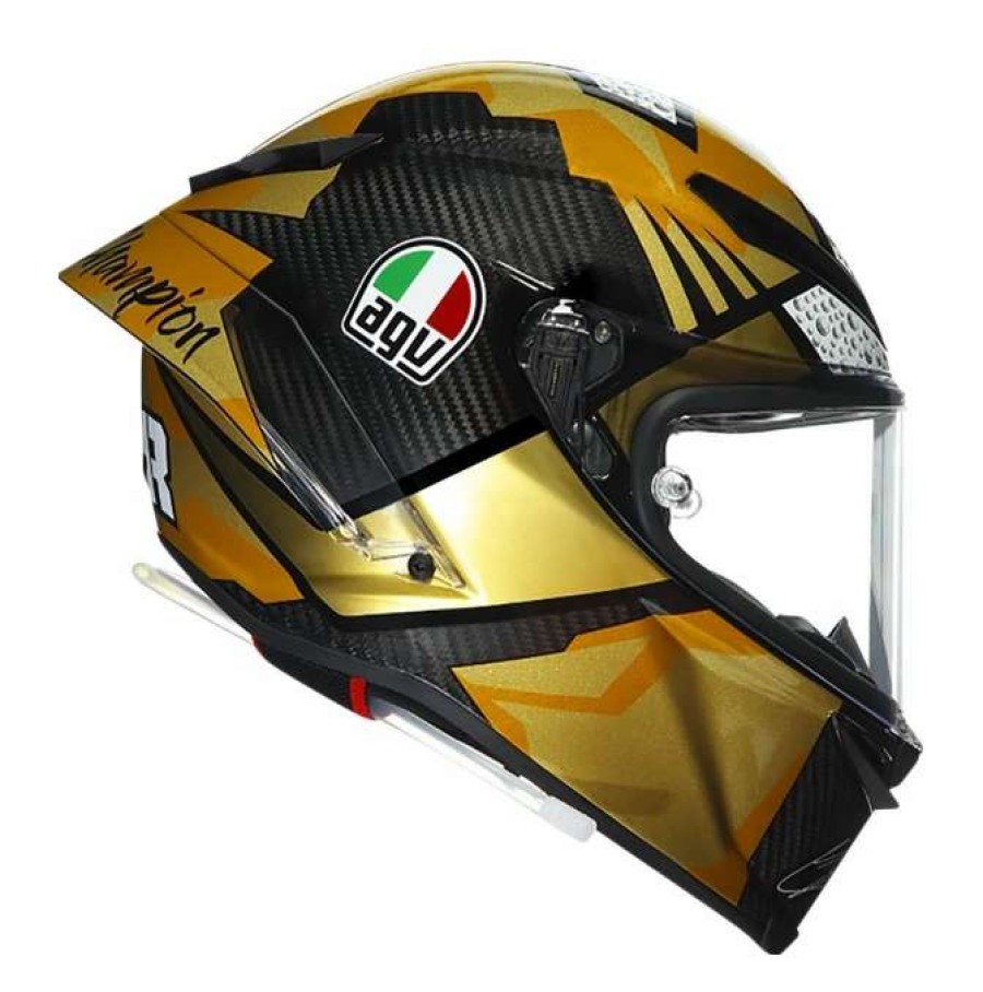 Full Face * | Agv Helmets Agv Pista Gp Rr Mir Champion 2020 Helmet Gold/Black/White