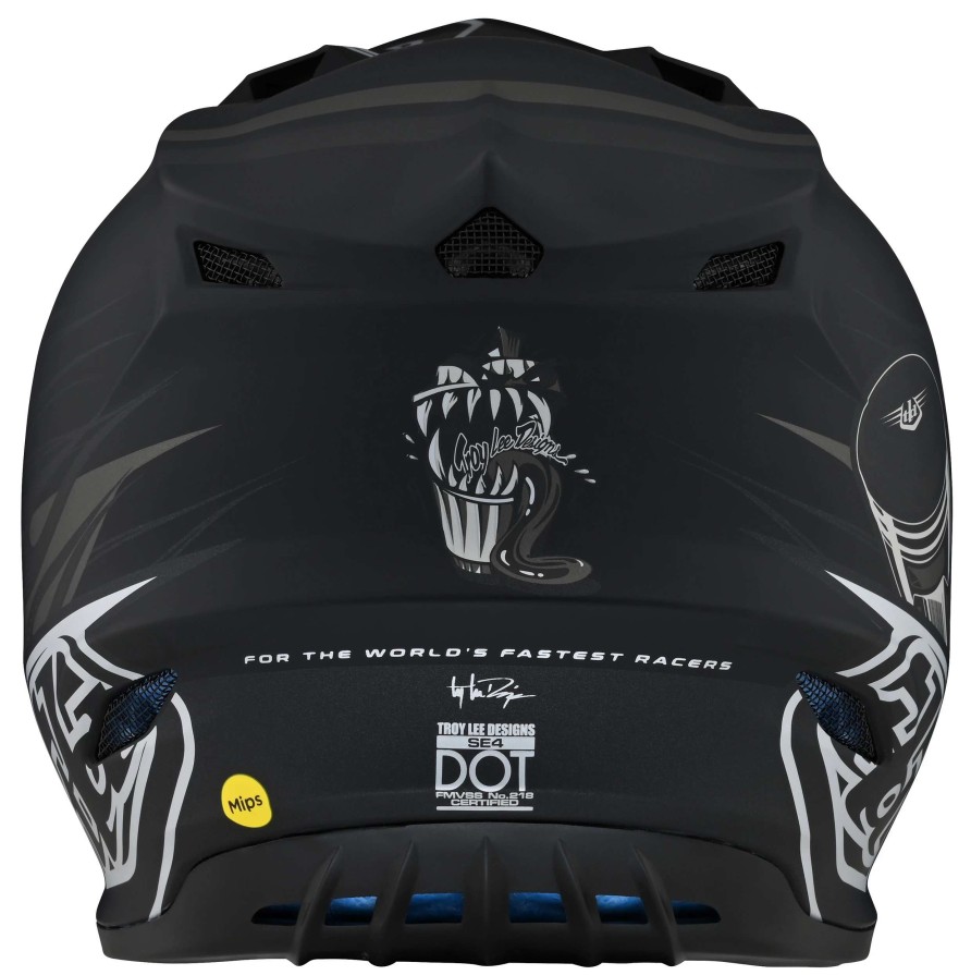 Dirt * | Troy Lee Designs Troy Lee Se4 Polyacrylite Mips Skooly Helmet / Md [Blemished Very Good] Black