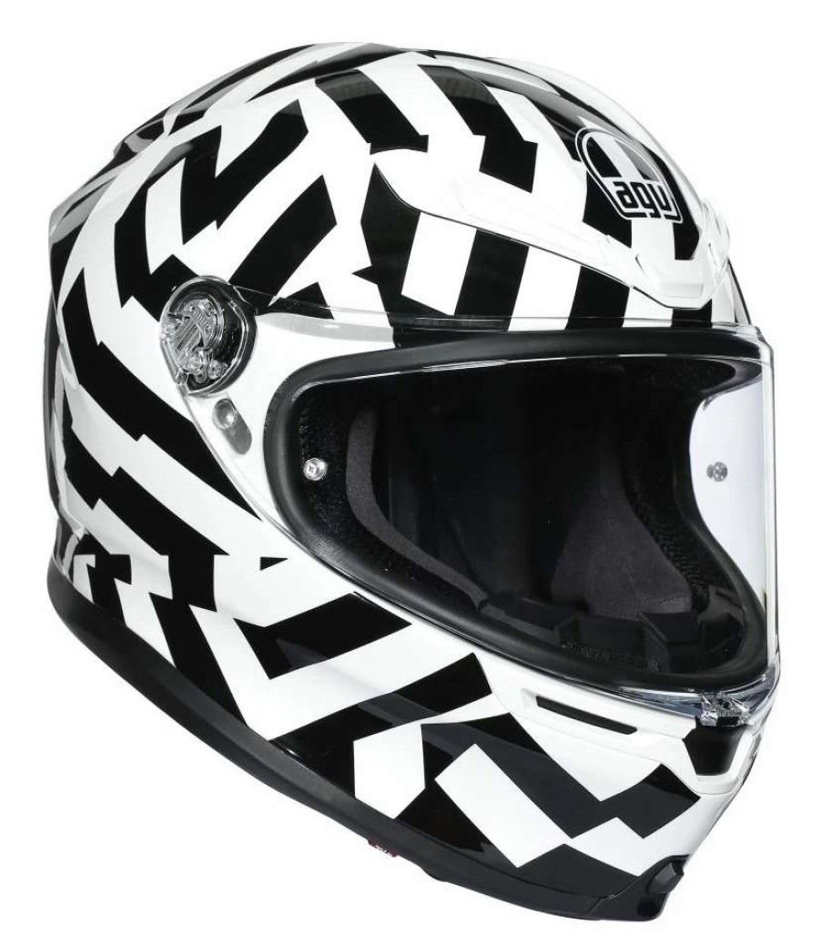 Full Face * | Agv Helmets Agv K6 Secret Helmet Black/White