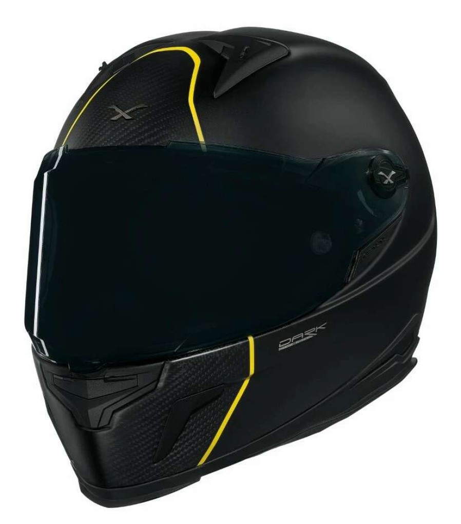 Full Face * | Nexx Helmets Nexx Xr2 Dark Division Carbon Helmet Black/Gold