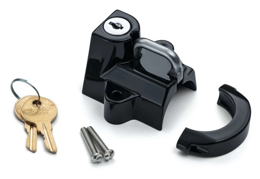 Helmet Accessories * | Kuryakyn Universal Helmet Lock Gloss Black