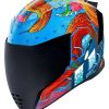 Full Face * | Icon Airflite Inky Helmet Blue