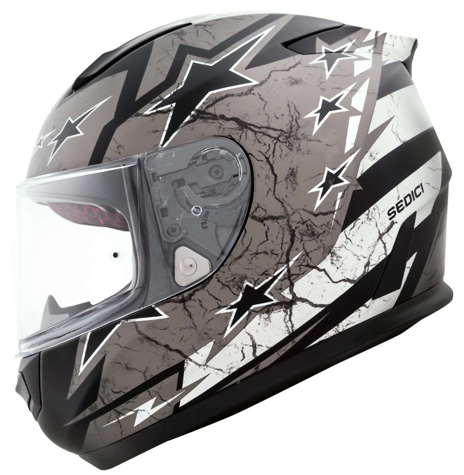 Full Face * | Sedici Strada Ii Primo Americana Helmet Black/Grey