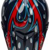 Dirt * | Bell Helmets Bell Moto-9 Flex Mcgrath Replacement Visor Blue/Red/Black