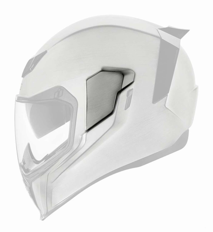 Helmet Accessories * | Icon Airflite Quick Side Plates Silver