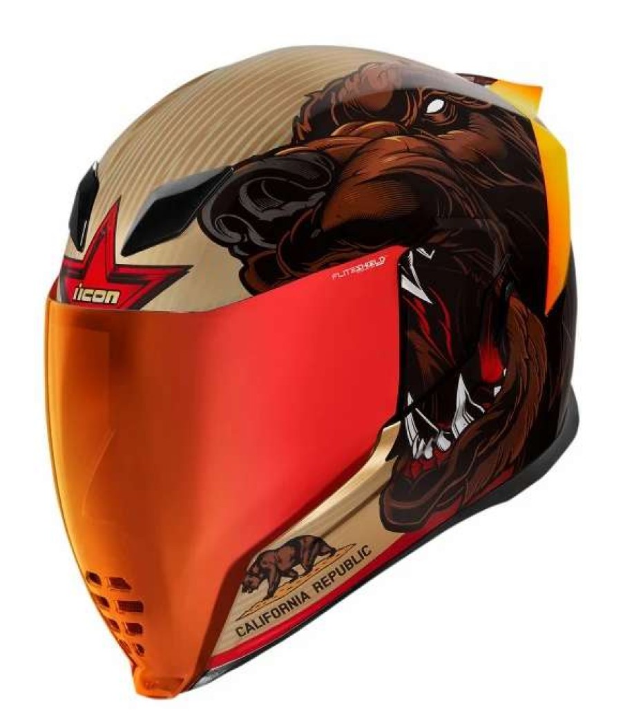 Full Face * | Icon Airflite Ursa Major Helmet Gold