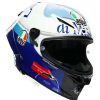 Full Face * | Agv Helmets Agv Pista Gp Rr Rossi Misano 2020 Helmet Blue/White/Black