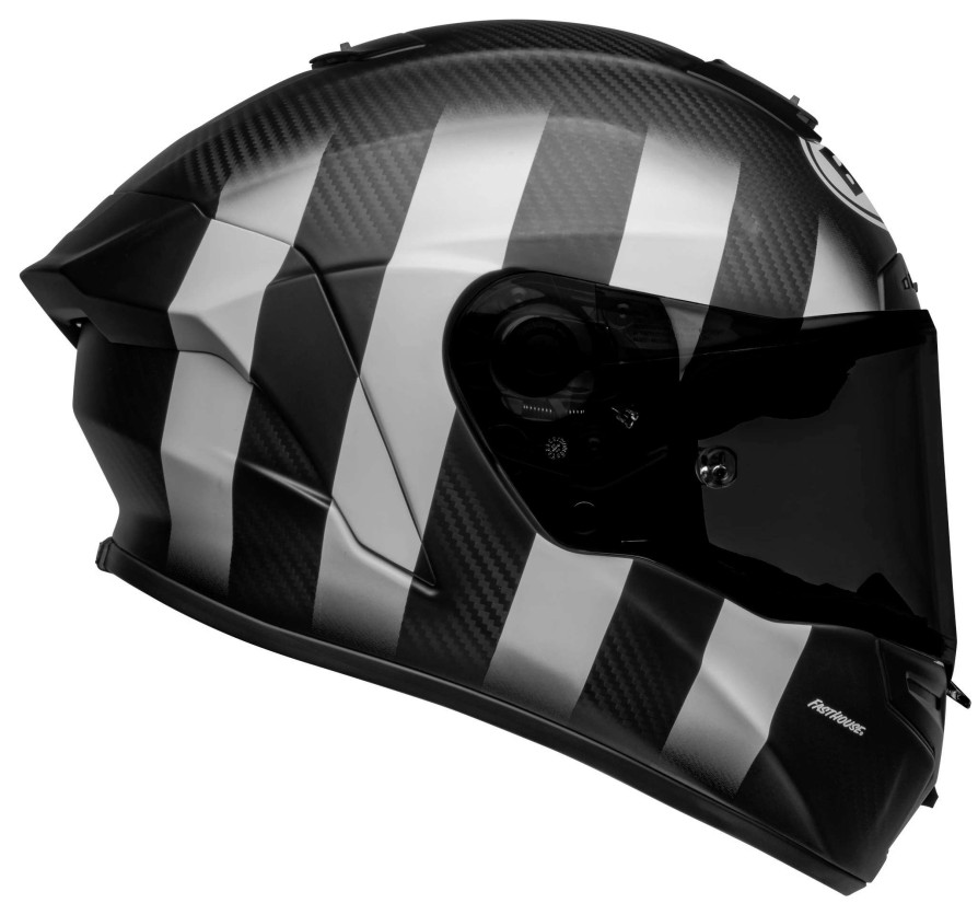 Full Face * | Bell Helmets Bell Race Star Flex Dlx Fasthouse Street Punk Helmet Matte Black/White