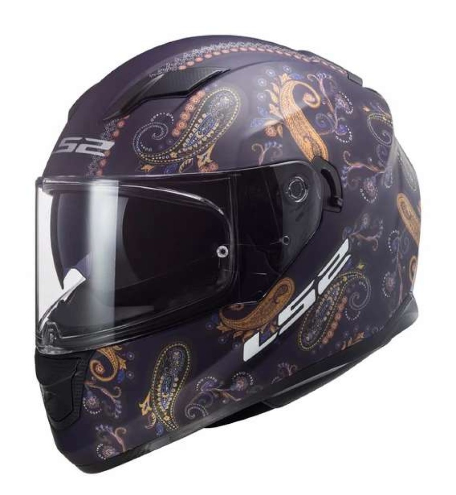 Full Face * | Ls2 Helmets Ls2 Stream Paisley Helmet Multi