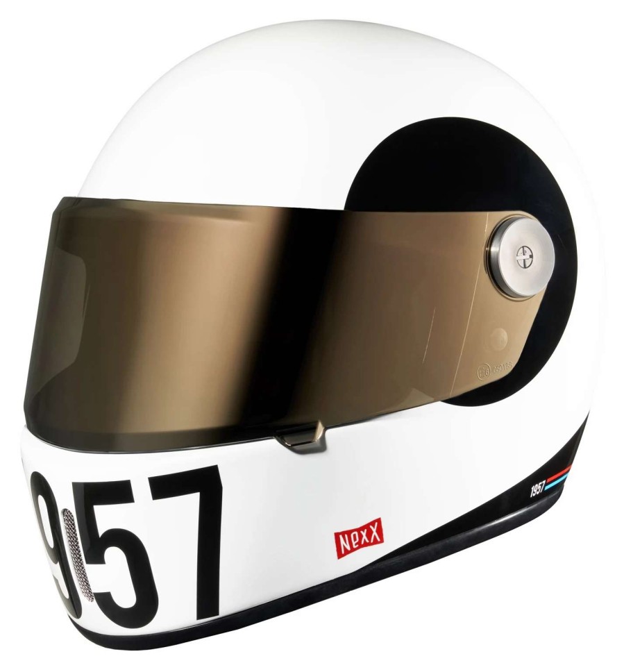 Full Face * | Nexx Helmets Nexx Xg100 Racer Sputnik Helmet White/Black