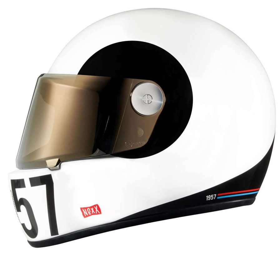 Full Face * | Nexx Helmets Nexx Xg100 Racer Sputnik Helmet White/Black