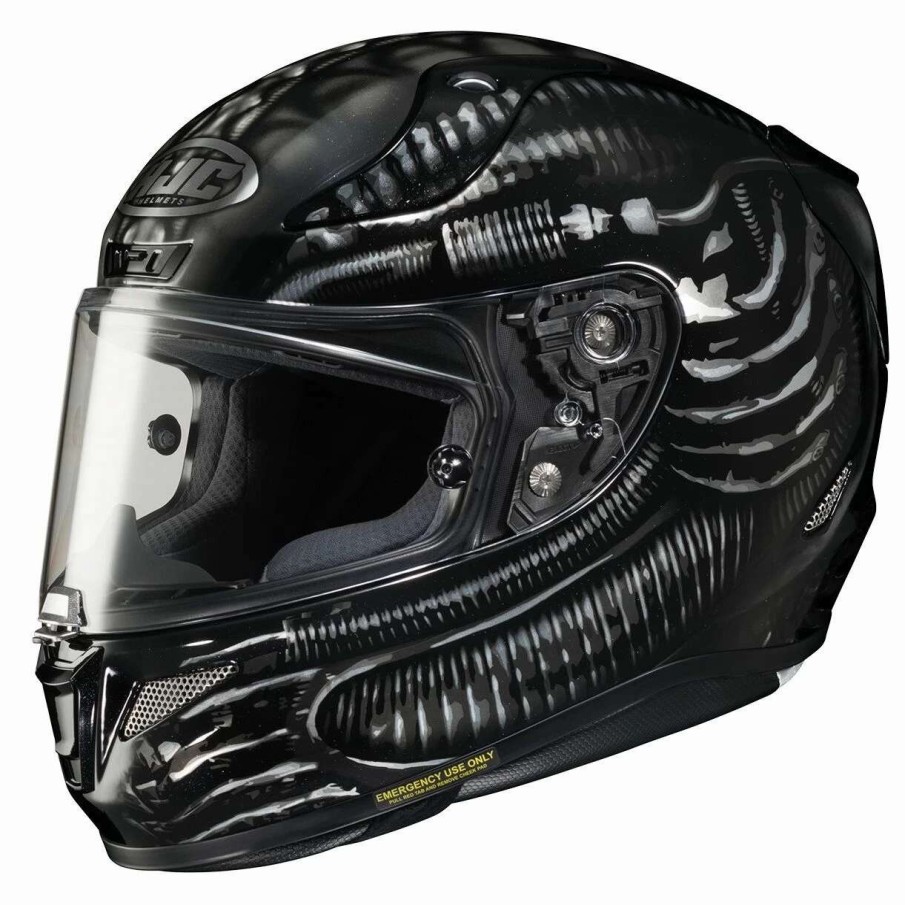 Full Face * | Hjc Helmets Hjc Rpha 11 Pro Aliens Fox Helmet Black/Grey