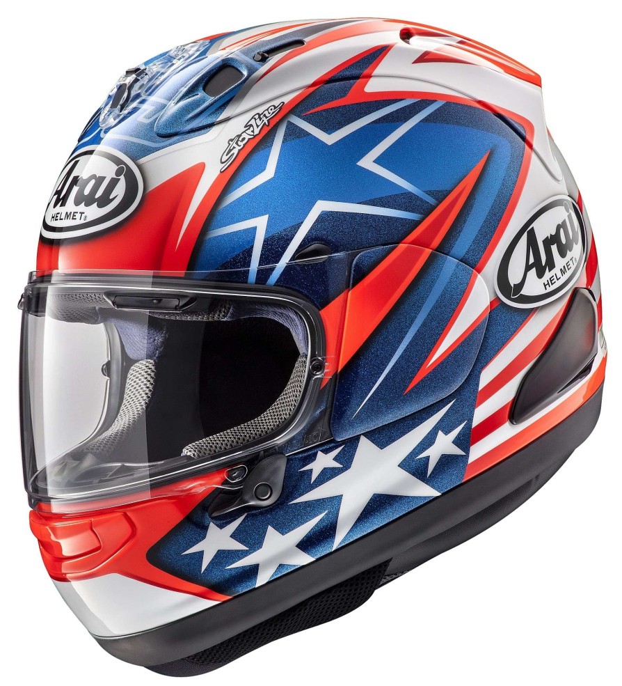 Full Face * | Arai Helmets Arai Corsair X Nicky 7 Helmet Red/White/Blue