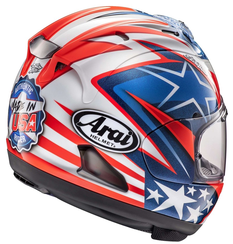 Full Face * | Arai Helmets Arai Corsair X Nicky 7 Helmet Red/White/Blue