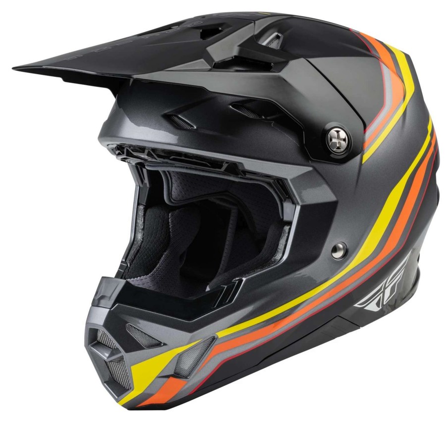 Dirt * | Fly Racing Dirt Fly Racing Formula Cp S.E. Speeder Helmet Black/Yellow/Red