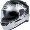 Full Face * | Gmax Helmets Gmax Ff98 Reliance Helmet (3Xl) Silver/Black