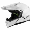 Dirt * | Ls2 Helmets Ls2 Gate Helmet Solid Gloss White