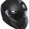 Modular * | Agv Helmets Agv Sportmodular Carbon Tricolore Helmet / Sm [Open Box] Matte Black