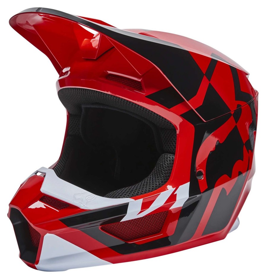 Dirt * | Fox Racing V1 Lux Helmet / Xl [Blemished Very Good] Red