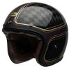 Open Face & 3/4 * | Bell Helmets Bell Custom 500 Carbon Rsd Checkmate Helmet (Xs) Black/Gold