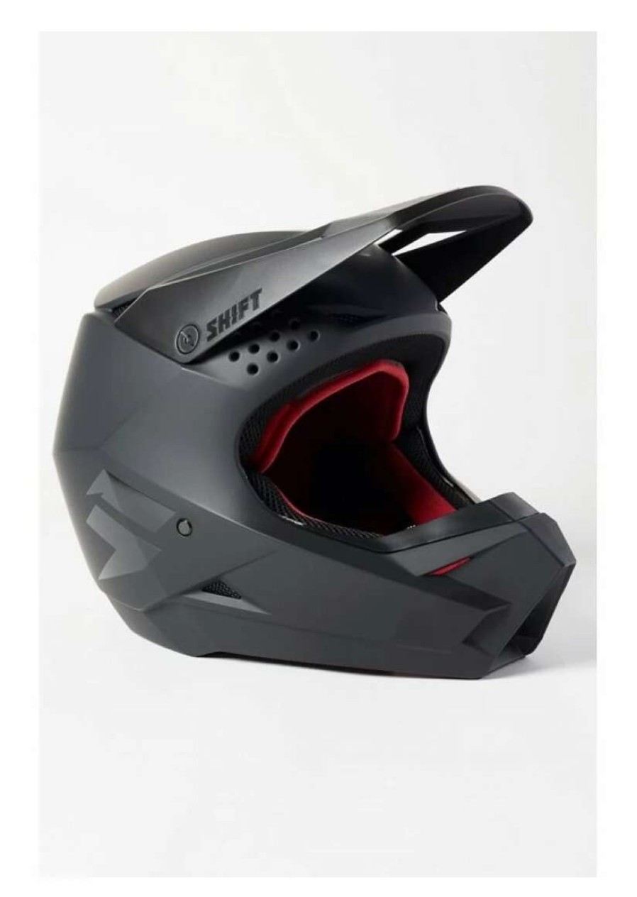 Dirt * | Shift Youth White Label Blac Helmet Matte Black