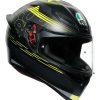 Full Face * | Agv Helmets Agv K1 Track 46 Helmet Black/Yellow