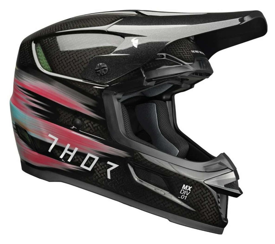 Dirt * | Thor Reflex Theory Helmet Black/Red/Blue