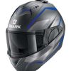 Modular * | Shark Helmets Shark Evo-One 2 Yari Helmet / Xl [Open Box] Matte Anthracite/Blue/Silver